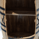 Alani Industrial Barrel Cocktail Cabinet (100x65CM)