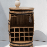 Saylor Industrial Barrel Cocktail Cabinet (100x65CM)