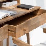 Bali Rattan Door Wooden Desk