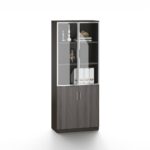 Hammel 4-Door Book Case-Dark Teakwood-With 2-Year Warranty