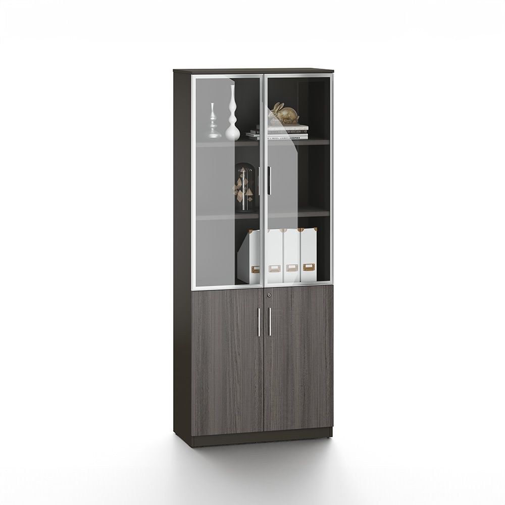 Hammel 4-Door Book Case-Dark Teakwood-With 2-Year Warranty - Image 2