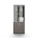 Hammel 4-Door Book Case-Dark Teakwood-With 2-Year Warranty