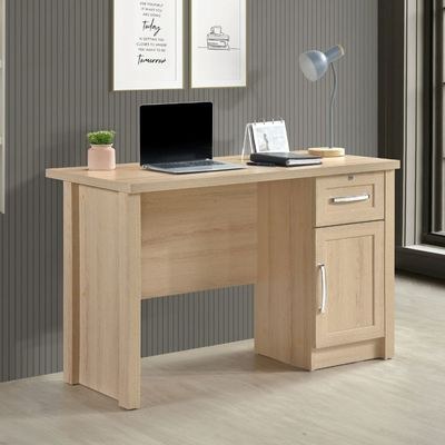 Jupiter Office Desk-Oslo Oak-With 2-Year Warranty