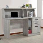 Neptune Study Desk - Grey Oak