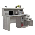 Neptune Study Desk - Grey Oak