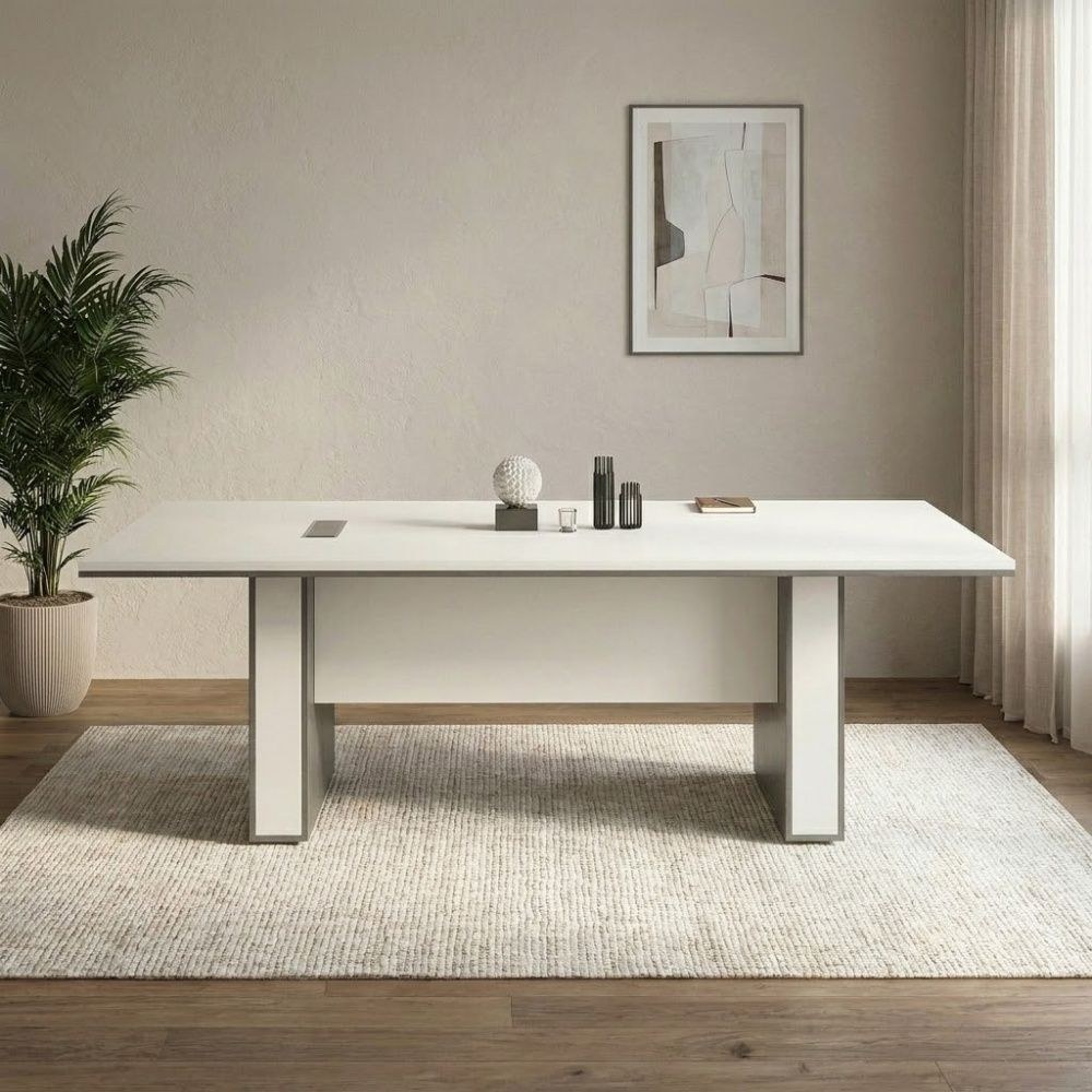 Skive Meeting/Conference Table-Grey/White-With 5-Year Warranty - Image 2