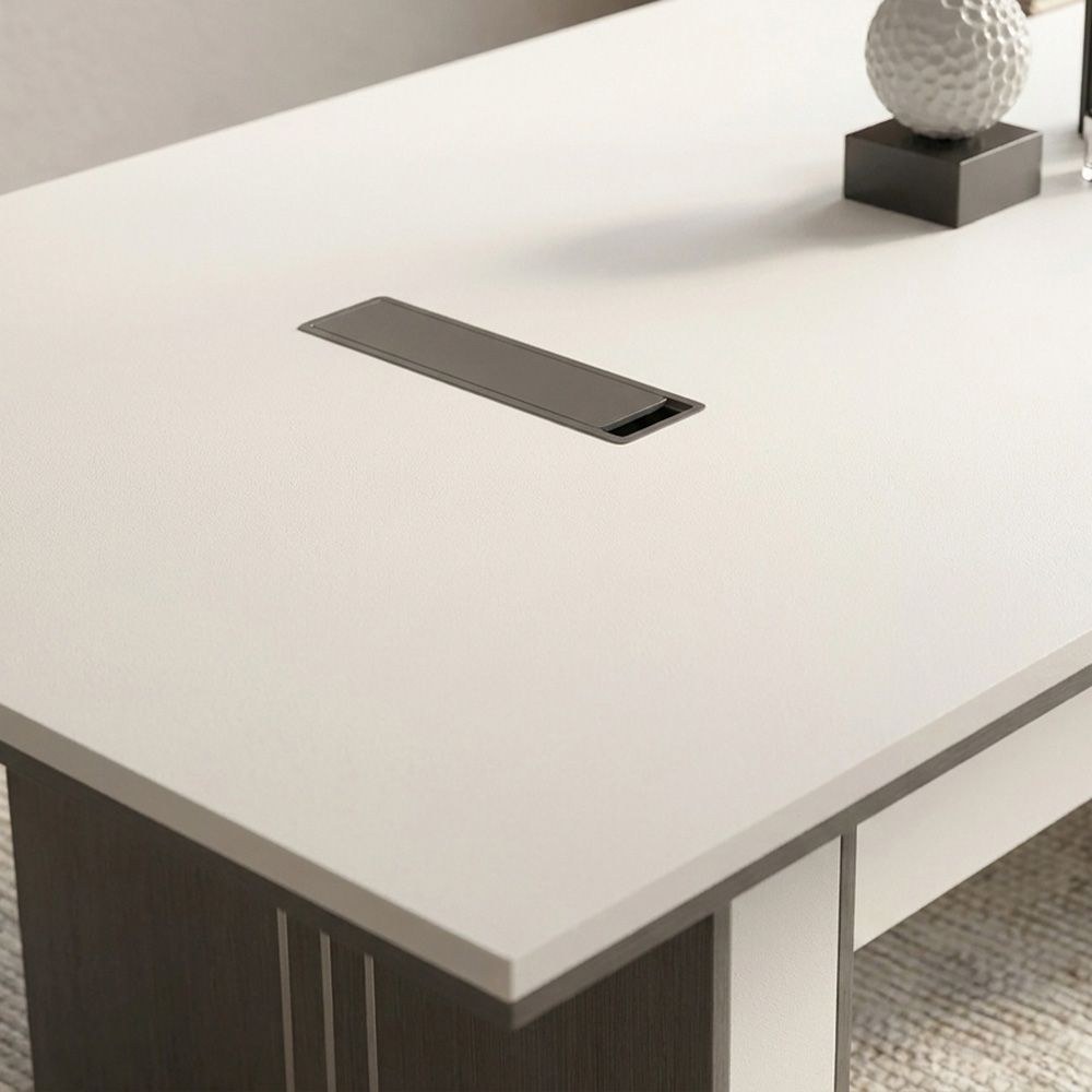 Skive Meeting/Conference Table-Grey/White-With 5-Year Warranty - Image 4