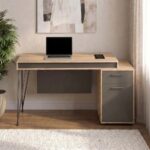 Haslev Office Desk-Antique Oak-With 5-Year Warranty