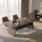Hammel Meeting/Conference Table-Dark Teakwood-With 5-Year Warranty