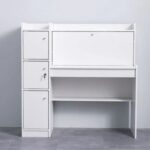 Elisha Study Desk With 3 Door storage- White