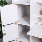 Elisha Study Desk With 3 Door storage- White