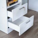 Jabal Study Desk With 2 Drawer-White