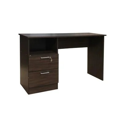 Jabal Study Desk With 2 Drawer-Walnut - Image 2