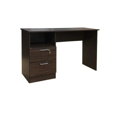 Jabal Study Desk With 2 Drawer-Walnut - Image 3
