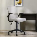 Allorica Mid Back Office Chair-Light Grey/Black-With 2-Year Warranty