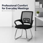Herald Visitor Chair - Black - With 2-Year Warranty