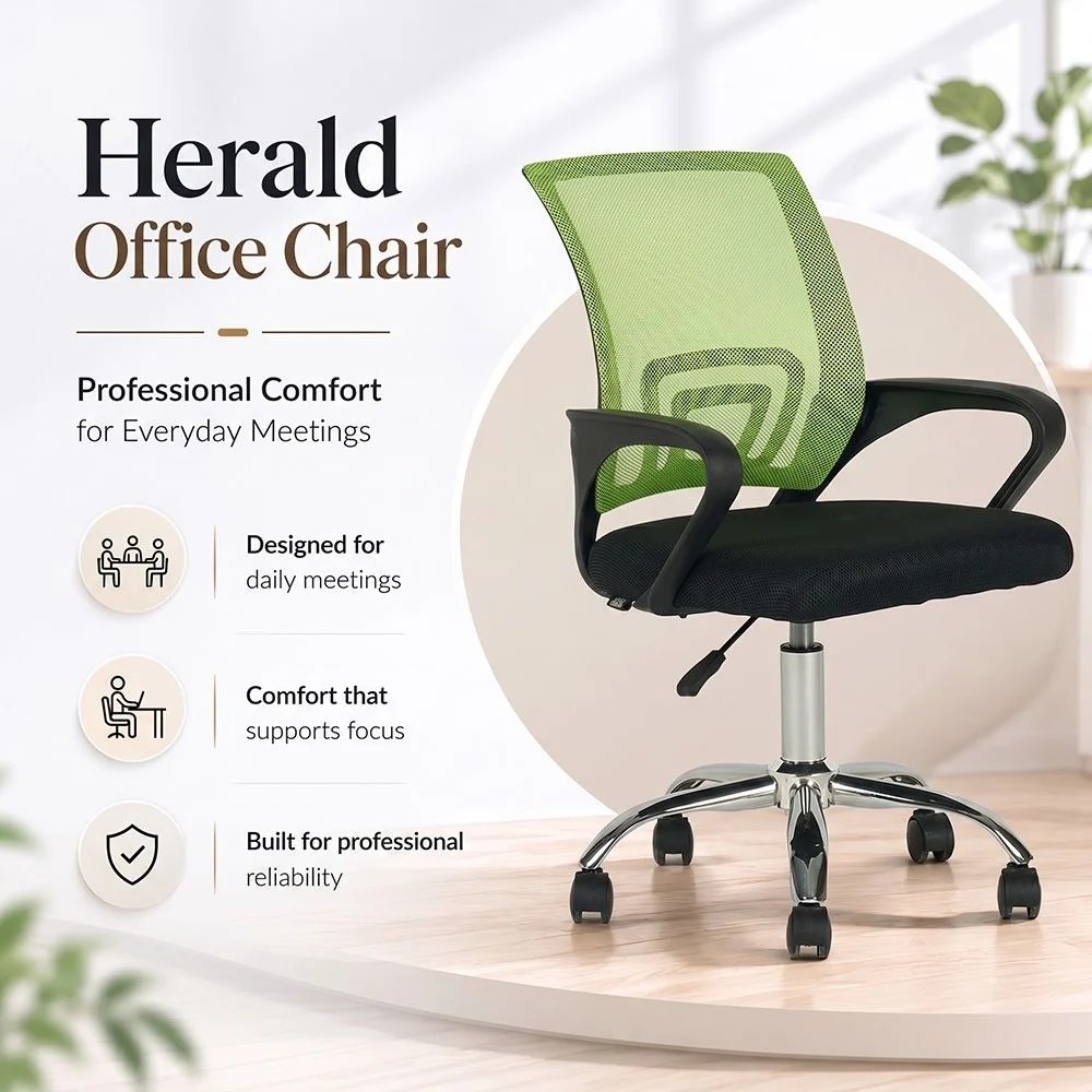 Herald Office Chair - Green - Image 2