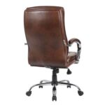 Harland High Back Office Chair - Dark Brown - With 2-Year Warranty