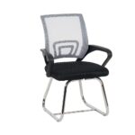 Herald Visitor Chair - Grey/Black - With 2-Year Warranty