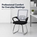 Herald Visitor Chair - Grey/Black - With 2-Year Warranty