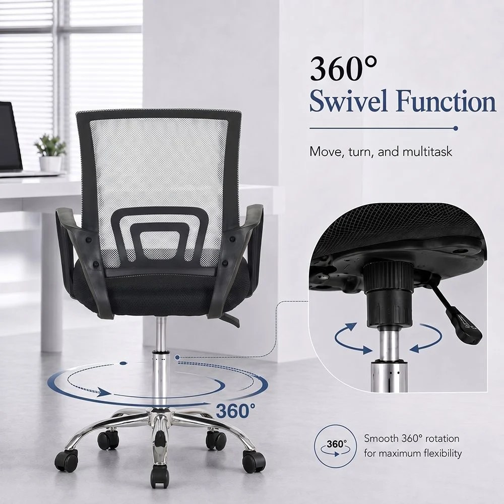 Herald Office Chair - Grey/Black - Image 5