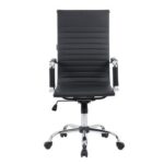 Scadas High Back Office Chair- Black/Chrome