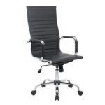 Scadas High Back Office Chair- Black/Chrome