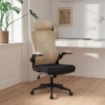 Raze High Back Office Chair - Beige/Black
