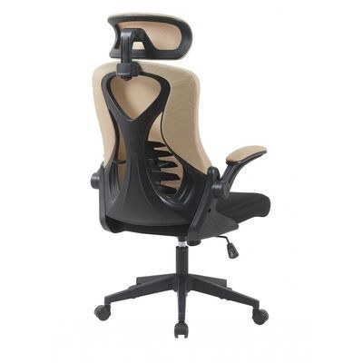 Raze High Back Office Chair - Beige/Black - Image 5