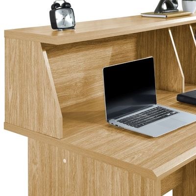 Neptune Study Desk – Oak/Beige – With 2-Years Warranty - Image 4