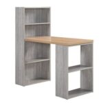 Haslem Writing Desk-Grey/Beige-With 2-Years Warranty