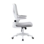 Nevel Mid-Back Office Chair-Grey/White-With 3-Year Warranty