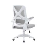 Nevel Mid-Back Office Chair-Grey/White-With 3-Year Warranty