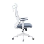 Norway High-Back Office Chair-Grey/White-With 3-Year Warranty
