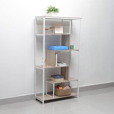 Mineo Bookcase/Display Cabinet - Ash White - With 2-Year Warranty - Image 3