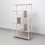 Mineo Bookcase/Display Cabinet - Ash White - With 2-Year Warranty