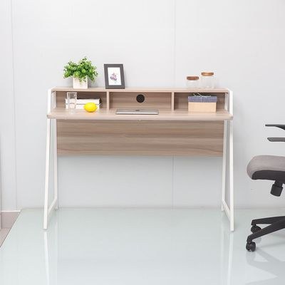 Gracyn Study Desk-Ash White/Oak-With 2-Year Warranty