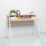 Gracyn Study Desk-Ash White/Oak-With 2-Year Warranty