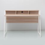 Gracyn Study Desk-Ash White/Oak-With 2-Year Warranty