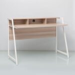 Gracyn Study Desk-Ash White/Oak-With 2-Year Warranty