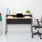 Gracyn Study Desk-Oak/Black-With 2-Year Warranty