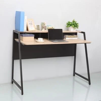 Gracyn Study Desk-Oak/Black-With 2-Year Warranty - Image 2