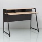 Gracyn Study Desk-Oak/Black-With 2-Year Warranty