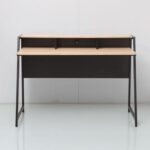 Gracyn Study Desk-Oak/Black-With 2-Year Warranty