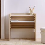 Guyana Study Desk with Adjustable Table Shelves-Oak-With 2-Year Warranty