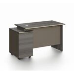 Eupen Office Desk - Grey - With 5-Year Warranty