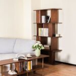 Alhamra Bookcase/Display Cabinet-Dark Brown-With 2-Year Warranty