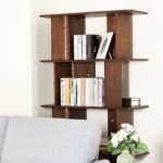 Alhamra Bookcase/Display Cabinet-Dark Brown-With 2-Year Warranty