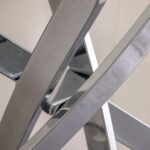 Leonardo Coffee Table-Glass/Chrome