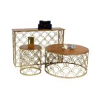 Lorcan L 91.5 x W 91.5 x H 49 cm Coffee Table-2 Years Warranty
